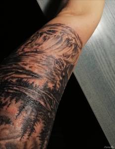 Krosty na nowym tatuażu :(