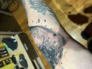 Tatuaz na zgięciu 