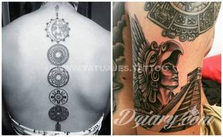 Tatuaże o niesamowitej drobiazgowości; starożytne wzory robiące wrażenie - zarówno małe jak i zajmujące kilkanaście lub więcej centymetrów. Tatuaże nawiązujące do świata Majów i czasów konkwisty to mnogość azteckich detali.