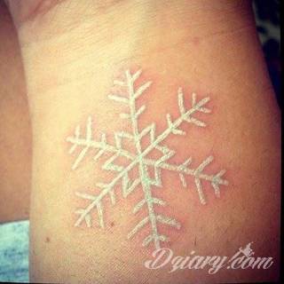 Białe tatuaże wyglądające np. na dłoni niczym delikatna, koronkowa rękawiczka. Świetne wzory dla kobiet dbających o nieprzeciętny image. Białe tatuaże o różnorodnym poziomie detali pozwalają na ozdobienie skóry w sposób subtelny i ujęty w formie symbolu.