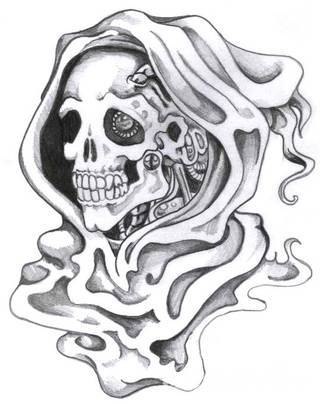 Tatuaże biomechaniczne tworzące swoisty przekrój człowieka. Rozbudzają wyobraźnię pokazując, że pod skórą kryją się nie tylko narządy, ale części mechaniczne. Tatuaże w takiej formie nawiązują trójwymiarem do wizji humanoida - ludzkiego robota. 