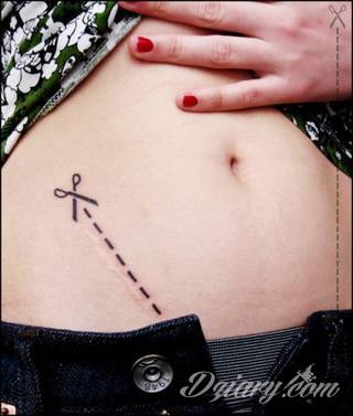 Tatuaże w formie blizny to nie tylko bezpośrednie ich odwzorowanie. Wyobraźnia idzie dalej - tworzy z blizny tatuaże niczym rozsuwane zamki do ludzkiego wnętrza. Propozycja dla tych, którzy szukają we wzorach niebanalności. 