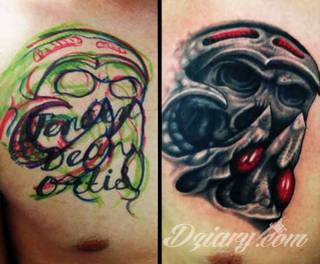 Tatuaże zakrywające; zasłaniające niedoskonałości skóry - znamiona, blizny czy wcześniejsze grafiki. Cover-up to mini-dzieła sztuki, które doskonale dopasowują się do konkretnych warunków na ciele tworząc zwartą, ciekawą całość.