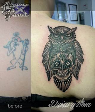 Tatuaże zakrywające; zasłaniające niedoskonałości skóry - znamiona, blizny czy wcześniejsze grafiki. Cover-up to mini-dzieła sztuki, które doskonale dopasowują się do konkretnych warunków na ciele tworząc zwartą, ciekawą całość.