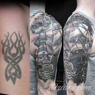 Tatuaże zakrywające; zasłaniające niedoskonałości skóry - znamiona, blizny czy wcześniejsze grafiki. Cover-up to mini-dzieła sztuki, które doskonale dopasowują się do konkretnych warunków na ciele tworząc zwartą, ciekawą całość.