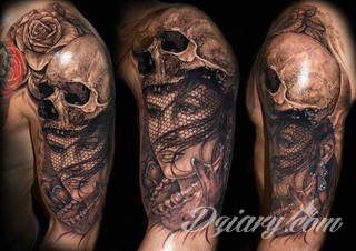 Death is not the end! Tatuaże z czaszkami pokazują dystans do tego, co nieuniknione. Czaszka na skórze ma niejedno oblicze: od wzbudzającego strach po lekko kpiące z otaczającej nas rzeczywistości.