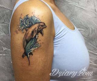 Tatuaże delfin