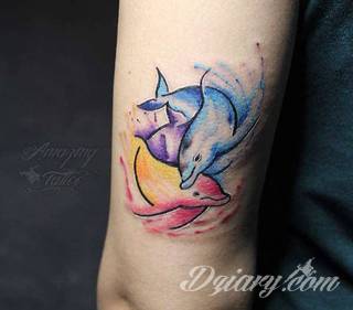 Tatuaże delfin