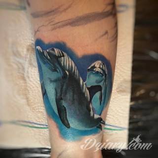 Tatuaże delfin