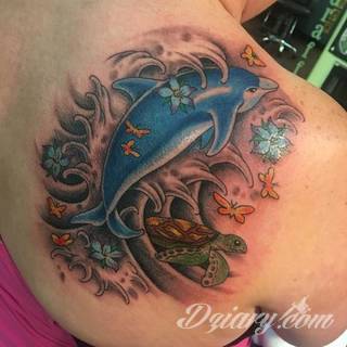 Tatuaże delfin