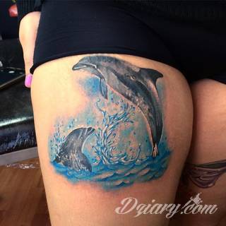 Tatuaże delfin