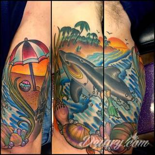 Tatuaże delfin