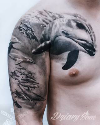 Tatuaże delfin