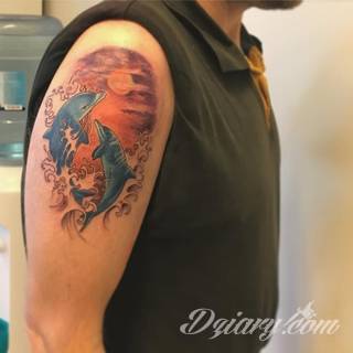 Tatuaże delfin