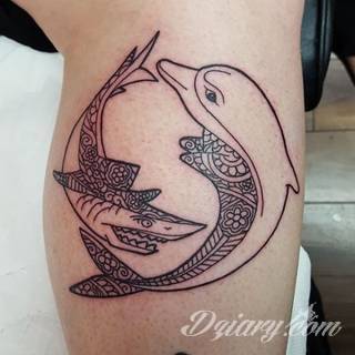 Tatuaże delfin
