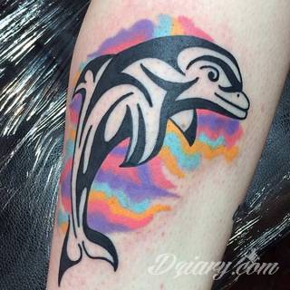 Tatuaże delfin