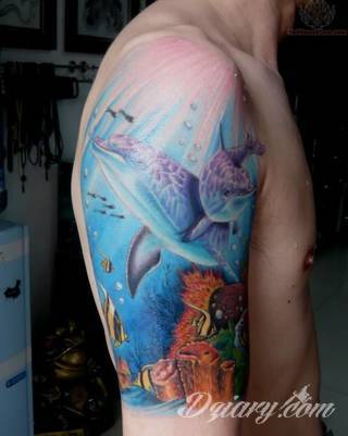 Tatuaże delfin