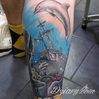 Tatuaże delfin