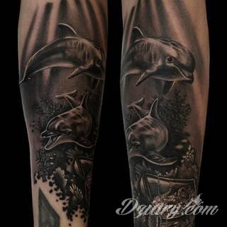Tatuaże delfin