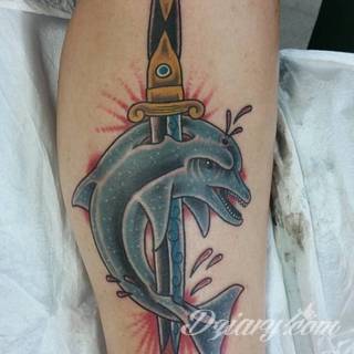 Tatuaże delfin