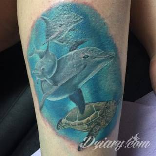 Tatuaże delfin