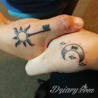 Tatuaże dla par podkreślające, że jedno nie istnieje bez drugiego. Świetne nie tylko dla małżeństw. Klimat tatuaży dla par podkreślony jest kolorystyką, ale też pomysłami: od humorystycznych po wizje połączonych puzzli czy nakreślone ważne dla par daty. 