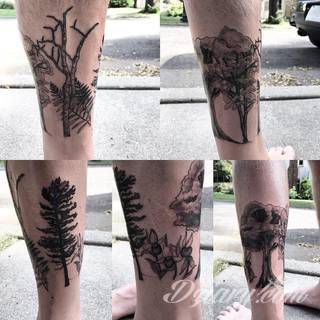 Tatuaże, w których głównym motywem są drzewa to symbol wytrwałości, pięcia się do góry, twardości. Nie muszą ograniczać się do konaru. Drzewo bywa na tatuażu czymś zdecydowanie bardziej znaczącym.