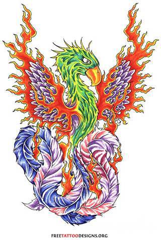 Nieśmiertelność, odrodzenie, powstanie z popiołów - taka symbolika tatuaży z Feniksem w niebanalny sposób ozdobi skórę osób o ogromnej wytrwałości. Tatuaże mogą być zarówno proste jak i skomplikowane; na tych drugich Feniks przyjmuje szczególnie ciekawe formy.