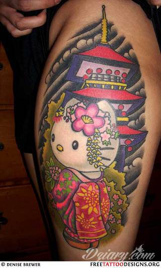 Tatuaże prezentujące gejsze to niezwykłe wizje artystów: od obrazów pokornych Azjatek po ich fantazyjne wersje. Charakteryzują się niespokojną kreską, w której nie brak nawiązań do ludzkiego życia i śmierci. 