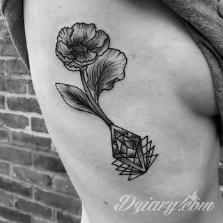 Tatuaże geometryczne niepokojąco kuszące wzrok. Łączą prostą formę opartą na kilku kształtach jak i duże formaty o spójnej kompozycji graficznej stworzonej z niewielkich symboli.  