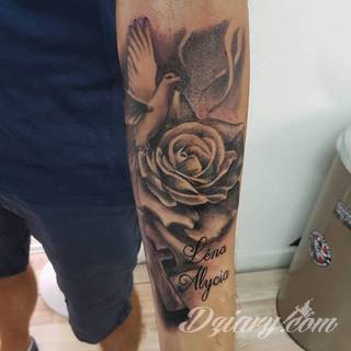 Tatuaże gołębie