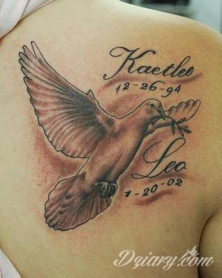 Tatuaże gołębie