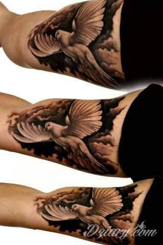 Tatuaże gołębie