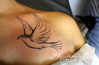 Tatuaże gołębie