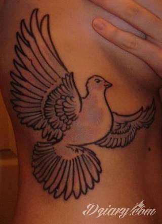 Tatuaże gołębie