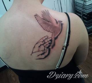Tatuaże gołębie