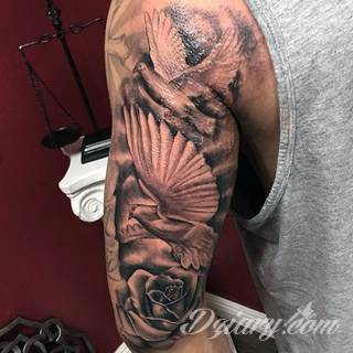 Tatuaże gołębie