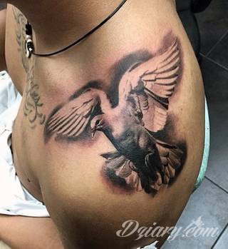 Tatuaże gołębie