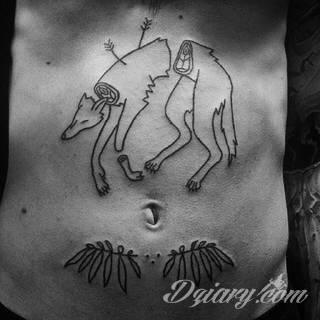 Tatuaże powracające do podstaw; handpoke to sztuka tworzenia zdobień nie maszynowo, a ręcznie. Tatuaże są lekkie, zazwyczaj niewielkie, ale zawsze nadzwyczaj oryginalne będąc swoistym nawiązaniem do korzeni skórnej grafiki. 
