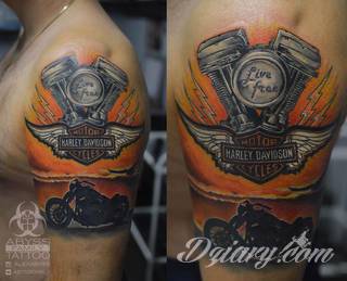Tatuaże Harley Davidson