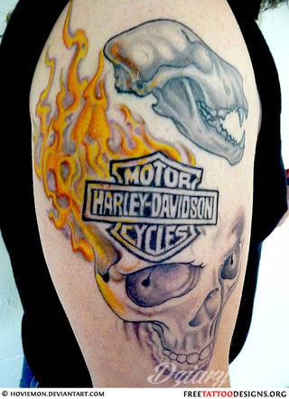 Tatuaże Harley Davidson