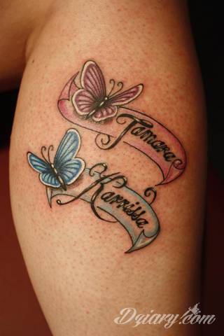 Tatuaże z imionami uważane są za jedną z najbardziej osobistych form ozdoby ciała. Imiona - opisywane kursywą czy specyficzną czcionką - przepięknie wyglądają w zestawach. Tworzone w ten sposób opisane imiona dzieci na skórze to wyjątkowa pamiątka na całe życie. 