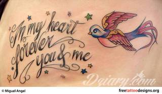 Ptak na skórze uosabia wolność i swobodę; tatuaże odwzorowujące jaskółki zachwycają lekkością i niebanalną kolorystyką. To grafiki zarówno o dużej dozie realizmu jak i będące motywami opartymi na fantazji twórców. 