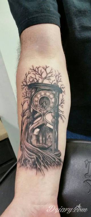 Tatuaże klepsydra