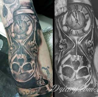 Tatuaże klepsydra