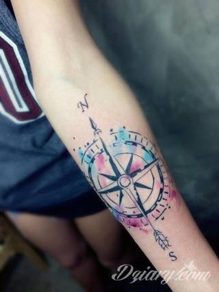 Tatuaże kompas - inspiracje i wzory
