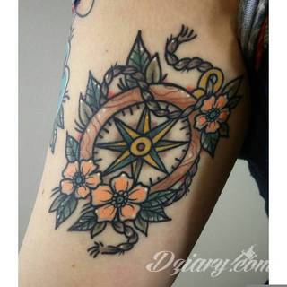 Grafika na skórze niczym mapa kierująca w konkretnym kierunku? Tatuaże, w których przewodnim motywem jest kompas pozwalają na wyjątkową wszechstronność zastosowania na ciele - od dłoni po np. ramiona. 