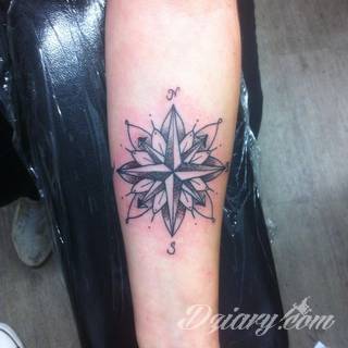 Grafika na skórze niczym mapa kierująca w konkretnym kierunku? Tatuaże, w których przewodnim motywem jest kompas pozwalają na wyjątkową wszechstronność zastosowania na ciele - od dłoni po np. ramiona. 