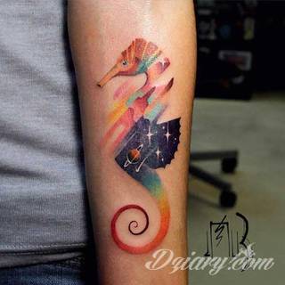 Tatuaże konik morski