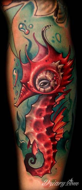 Tatuaże konik morski